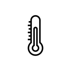 thermometer icon vector, sign, symbol in linear style on white background