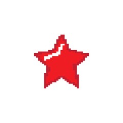 Star pixel art Logo Template