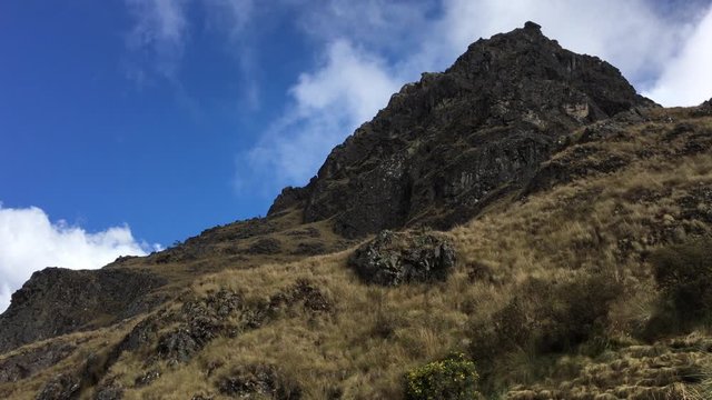 WS T/L mountains and clouds in Cusco Peru