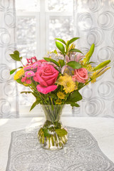 A beautiful and colorful floral arrangement for Mother's Day, Easter or birthday
