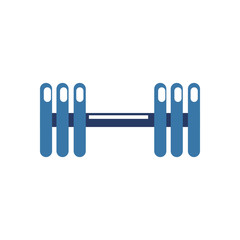 Obraz premium Gym weight flat style icon vector design