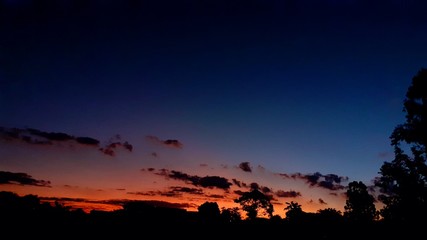 sunset in the mountains