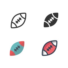 american football ball icon vector illustration design
