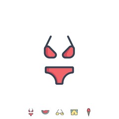 bikini icon vector illustration design