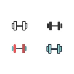 Fototapeta premium dumbbell icon vector illustration design