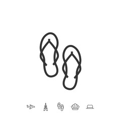 flipflops icon vector illustration design