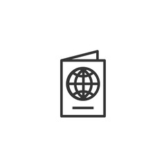 passport icon vector illustration design