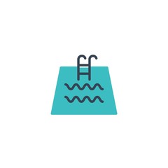 swimming pool icon vector illustration design