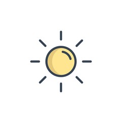 sun solar icon vector illustration design