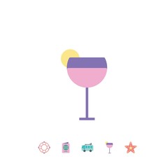 cocktail drink vector icon vector illustration design