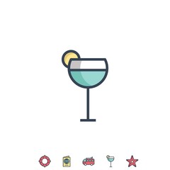 cocktail drink vector icon vector illustration design