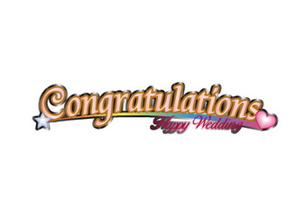 Happy Wedding Congratulations Banner