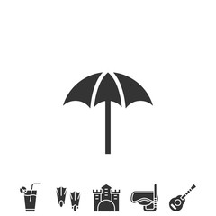 umbrella vector icon vector illustration design