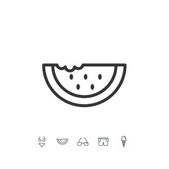 water melon icon vector illustration design