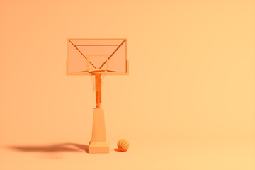 3D model of basketball stands, 3d rendering.