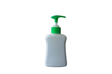hand soap bottle wih isolated background