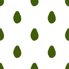 Avocado. Colored Seamless Vector Patterns