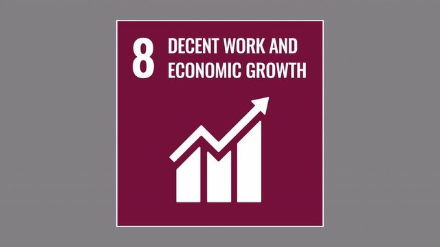 UN global Sustainable Development Goals 8 - Decent Work and Economic Growth
