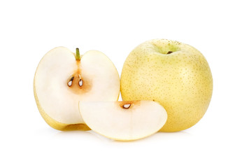 chinese pear isolated on white background