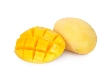 ripe mango isolated on white background