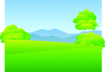 Fototapeta premium landscape with mountains