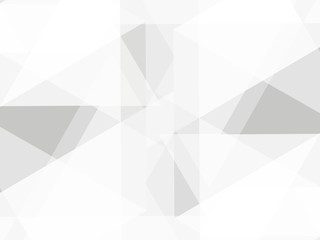 Fototapeta premium Abstract geometric or isometric gray polygon or low poly vector technology business concept background.
