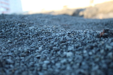 texture of dark gravel