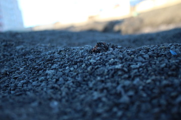 texture of dark gravel