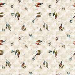 Seamless pattern with leafs..