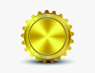 gold medal isolated on white