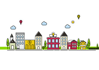 vector illustration of a city