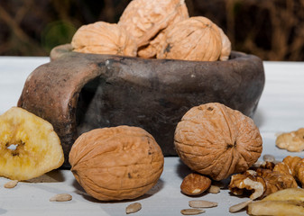 nueces,cultivadas en forma orgánica