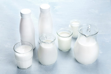 Obraz na płótnie Canvas Milk and dairy products