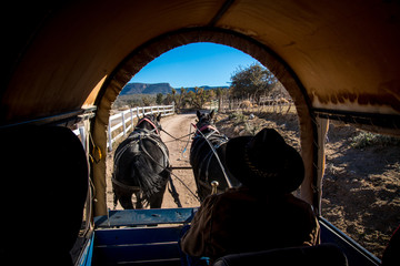 view of the american west with a saddle and a teepee