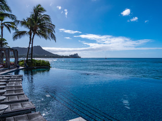 ハワイ ホノルル ワイキキビーチ プールサイド