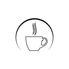 Coffee Cup icon isolated on white background