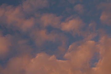 Nubes Rosadas Cielo