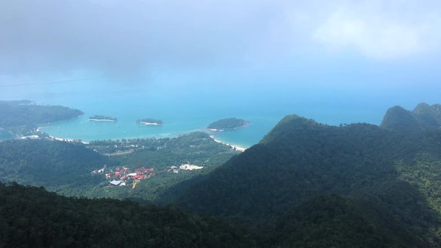 Cable Car Langkawi Island Malaysia filmed in 4K UHD