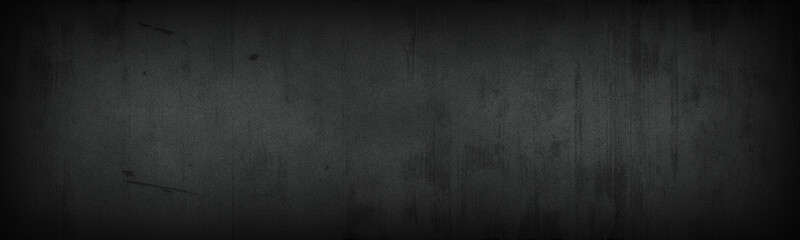 Abstract grunge black dark cement Wall Background. old Chalkboard. Cement. Concrete with Rough Texture, Dark wallpaper, Space For Text, use for Decorative design for web page banner  wallpaper