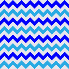 Abstract blue and white geometric zigzag texture. Vector illustration.