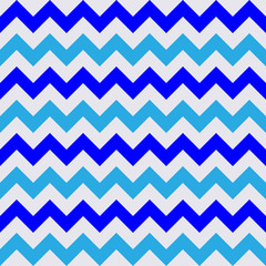 Abstract blue and white geometric zigzag texture. Vector illustration.