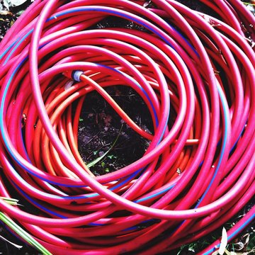 Red Garden Hose