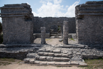 Tulum Mexican archaeological site, Mayan ruins
