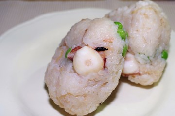 タコ飯のオニギリ