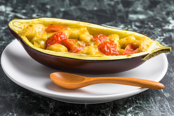 米茄子のチーズ焼き