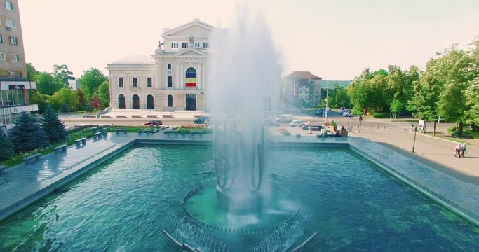 Kinetic fountain in Drobeta Turnu Severin Romania 2