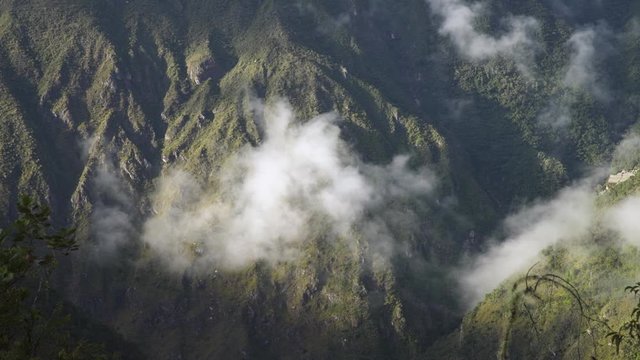 WS  mountains and cloud in Cusco Peru