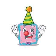 smiley clown intestine cartoon character design concept
