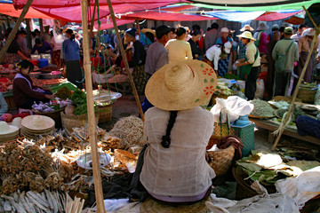 five days market in Myanmar