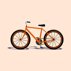 vintage bicycle vector illustration